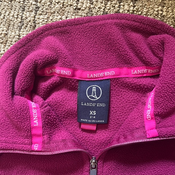 Lands’ End Quarter Zip Fleece - Picture 3 of 3